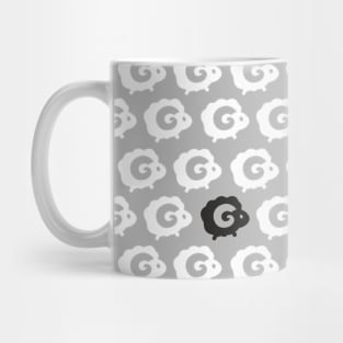 Black Sheep Pattern Mug